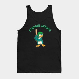 Penguin baseball league Tank Top